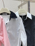 Women Casual stripes Crop Shirts